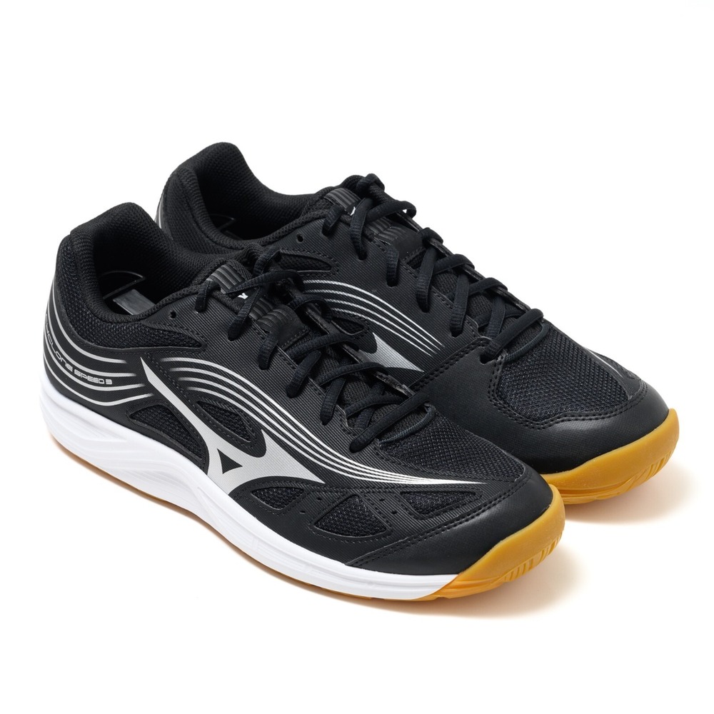 Mizuno Cyclone Speed 3 Women's Sz 11 Volleyball Shoes-  Black/White/Gum NEW